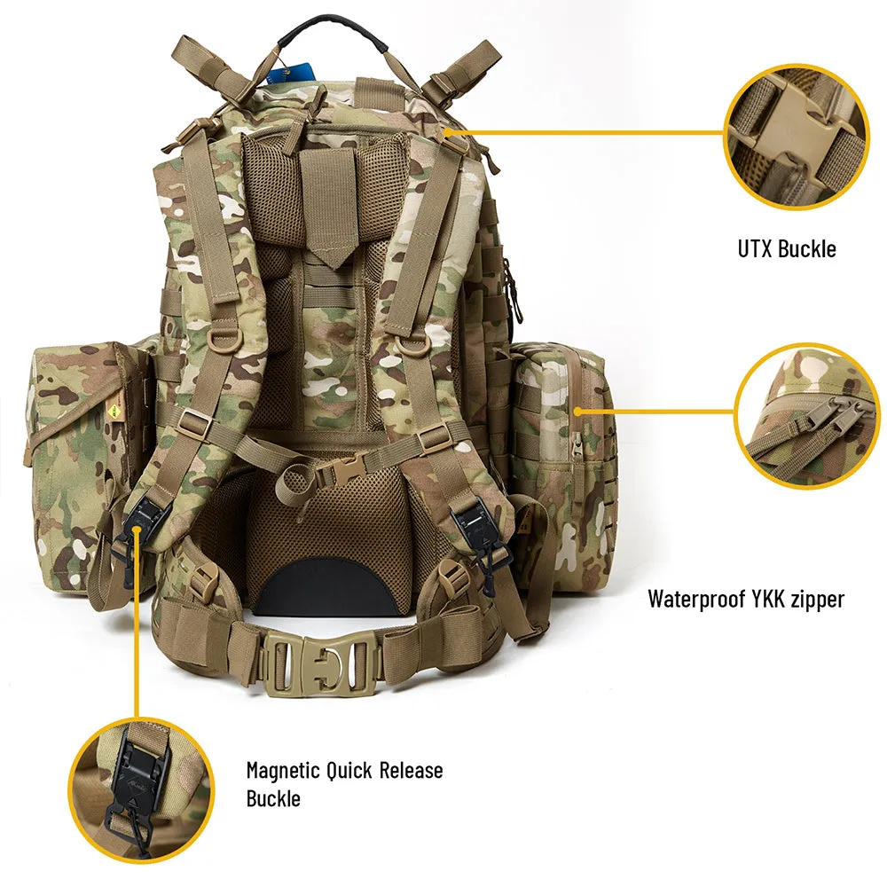 Akmax MOLLE 2 Medium Rucksack,3 Days Assault Pack Multicam