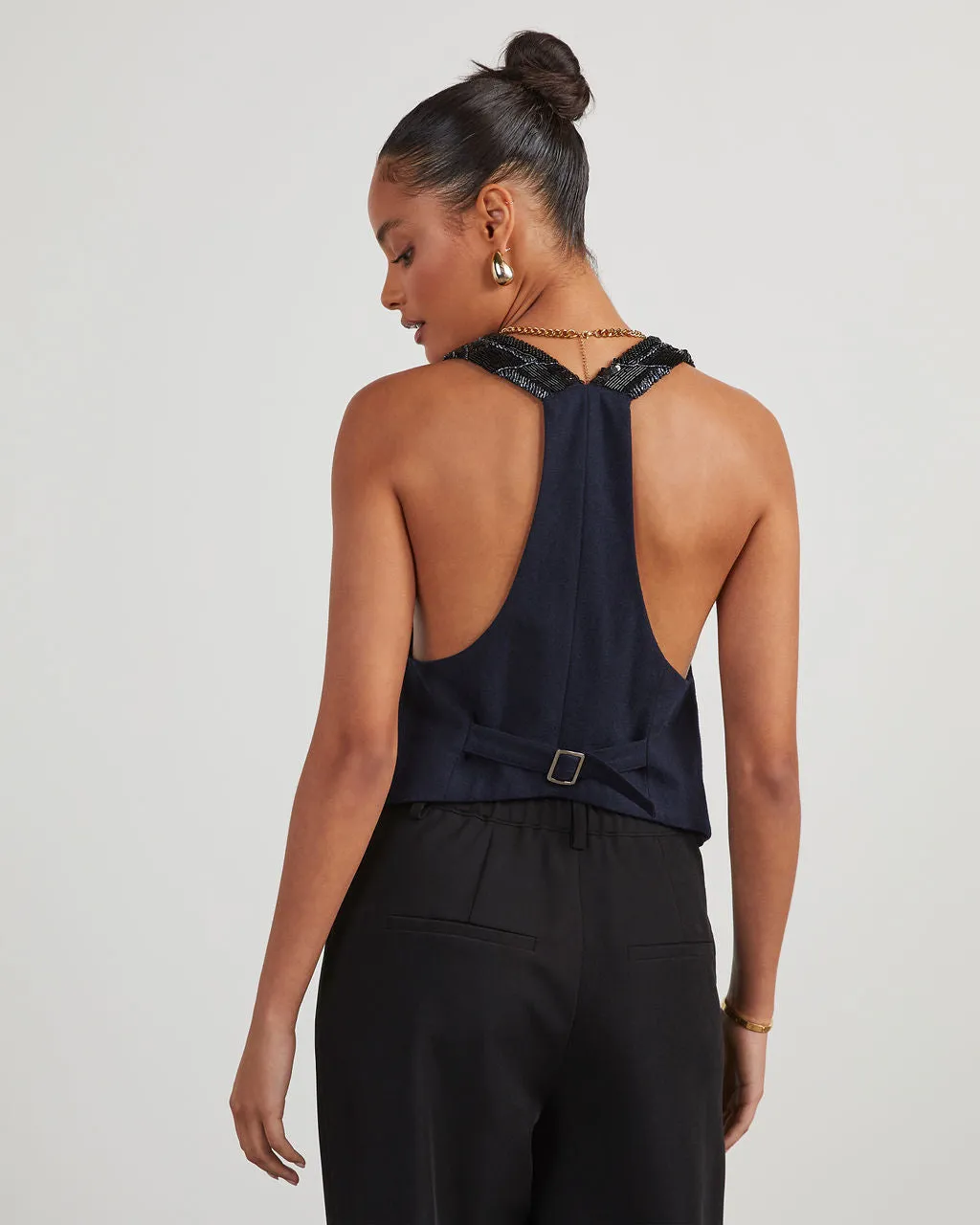 Alexander Embellished Tailored Vest