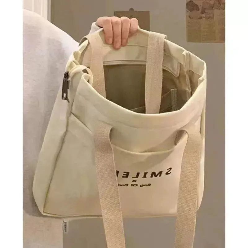 Bag Female College Students Class Casual Canvas Bag