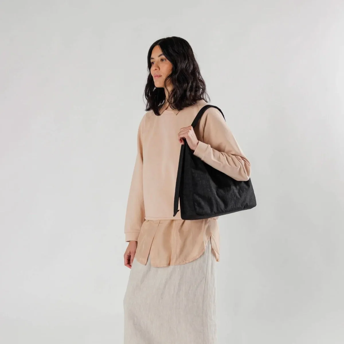 Baggu Nylon Shoulder Bag in Black