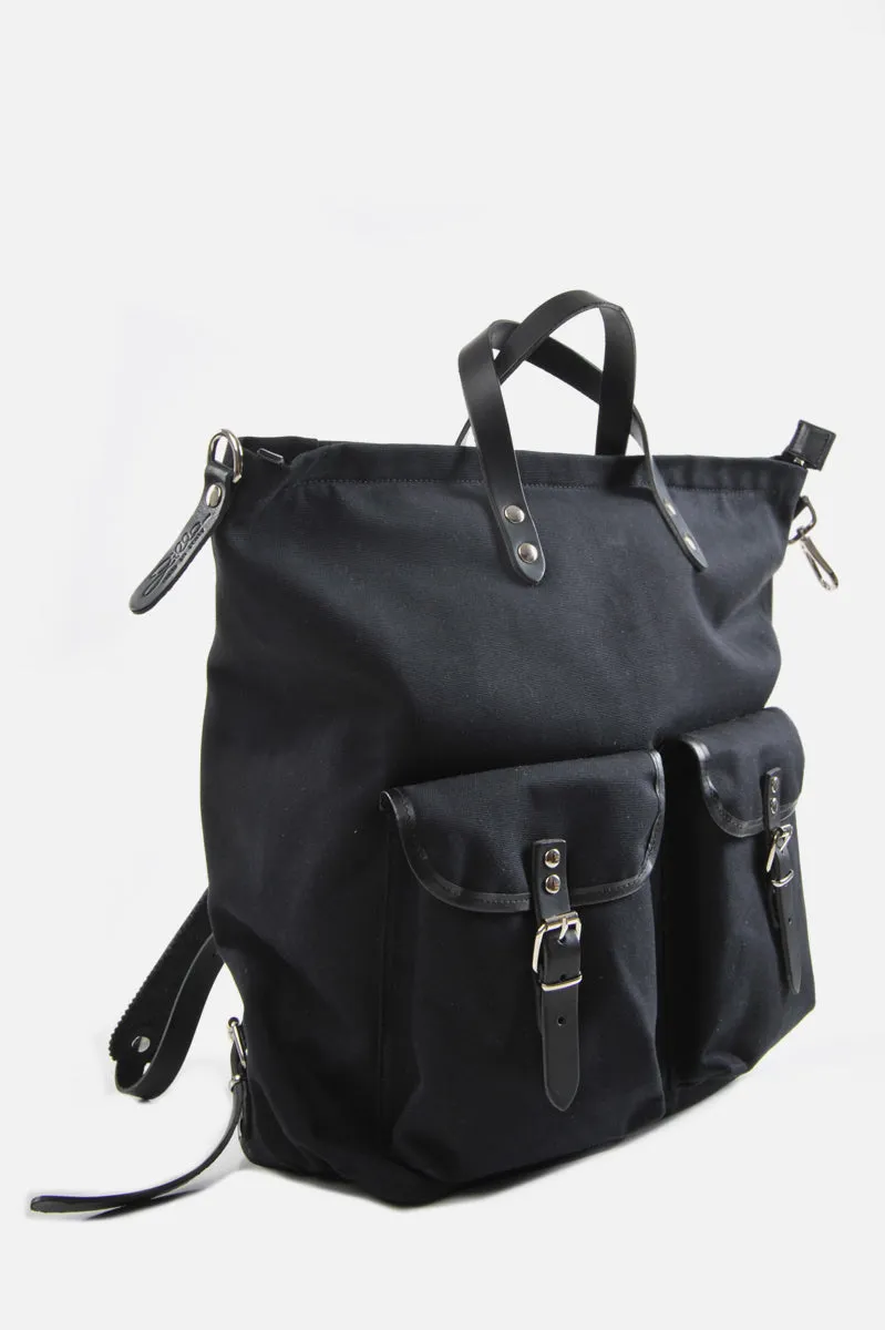 Black Canvas Rucksack