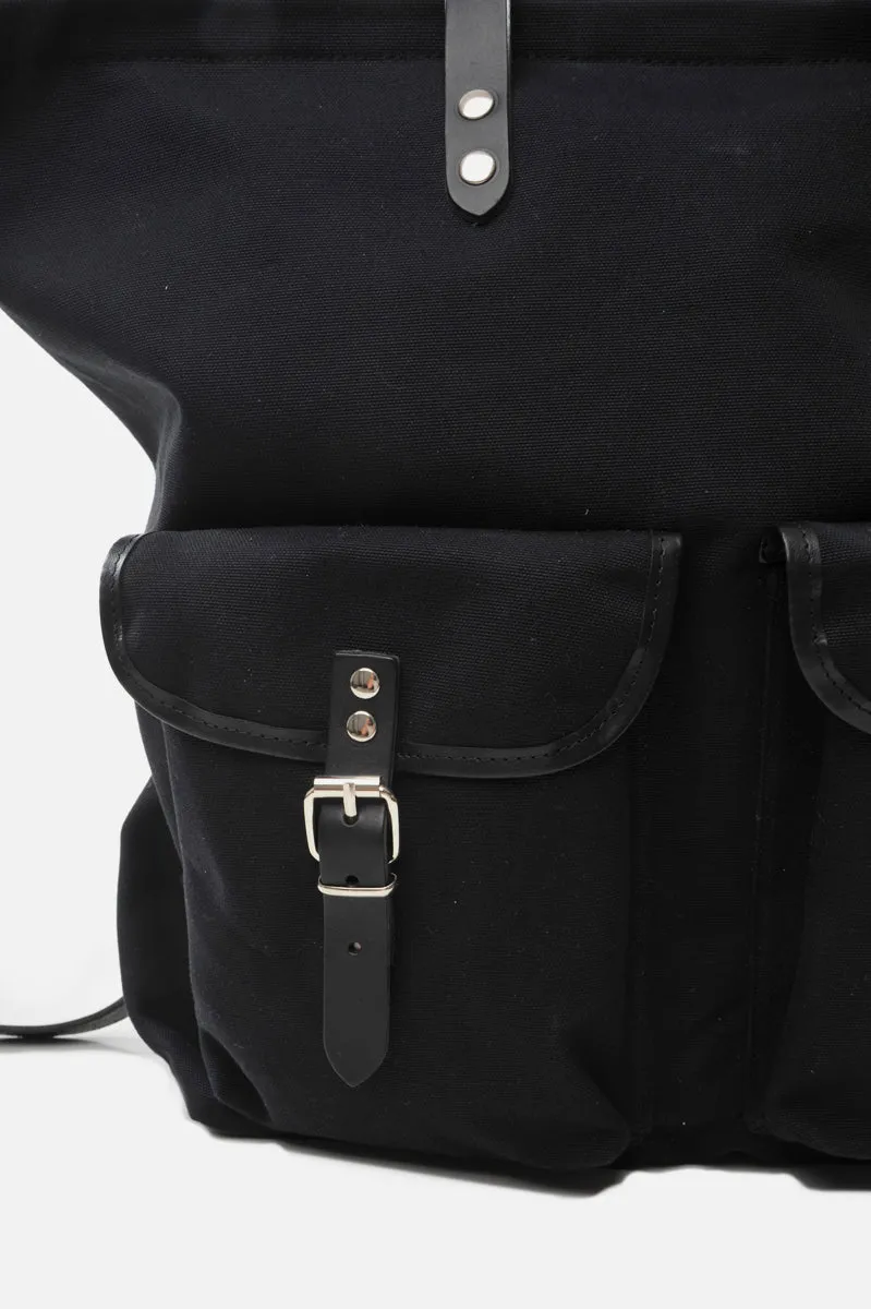 Black Canvas Rucksack