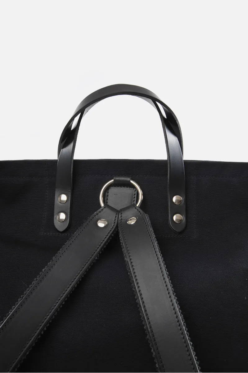 Black Canvas Rucksack