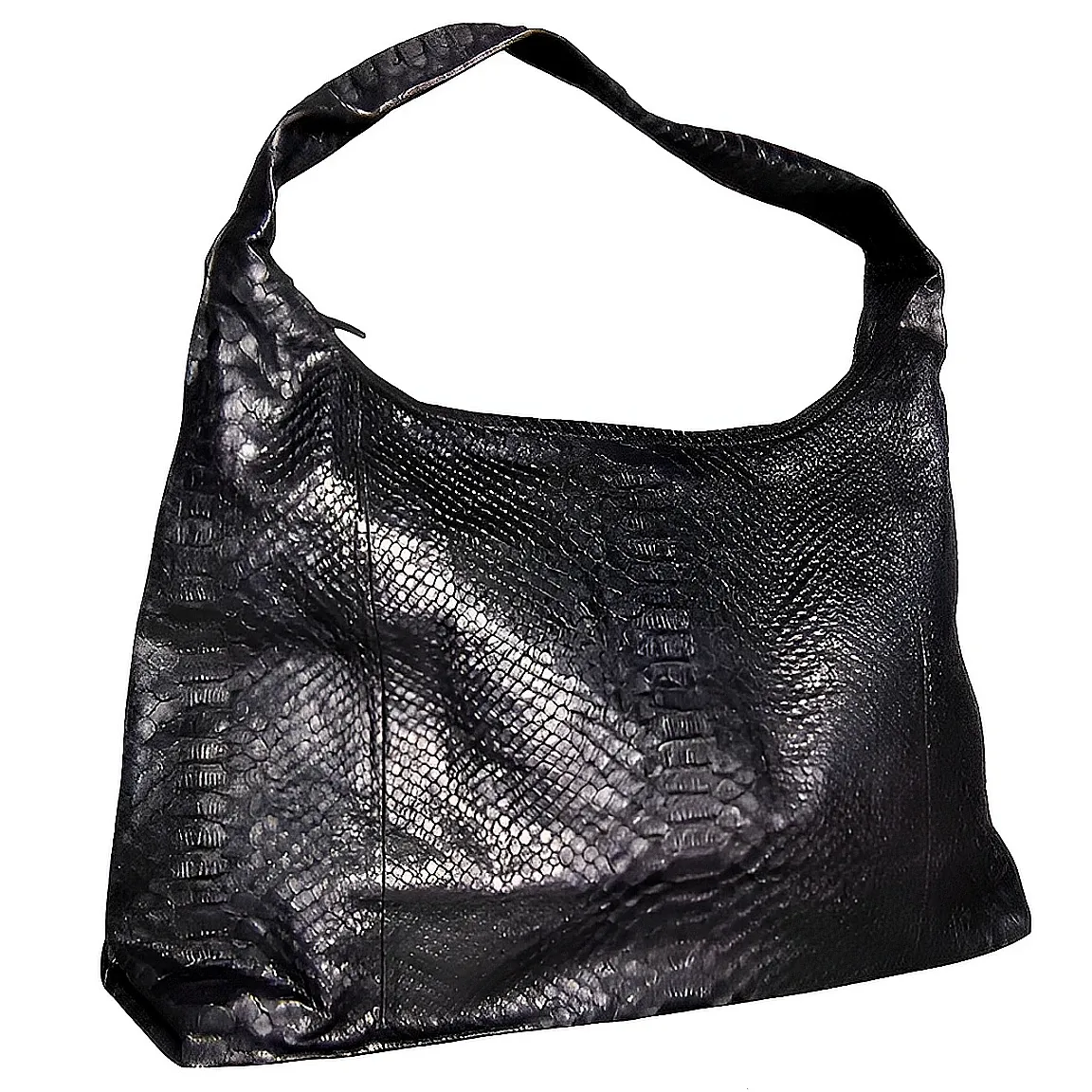 Black Jumbo Shoulder Bag