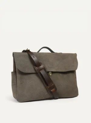 Bleu De Chauffe, Satchel Bag Charles, Khaki Brown