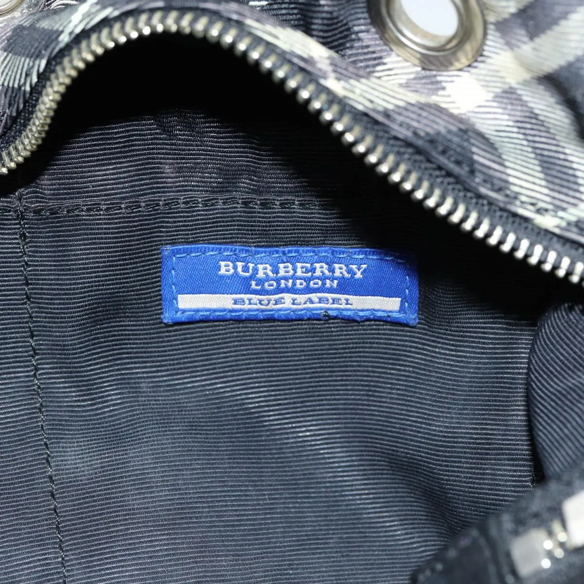 BURBERRY Blue Label Shoulder Bag Canvas Black  bs16430