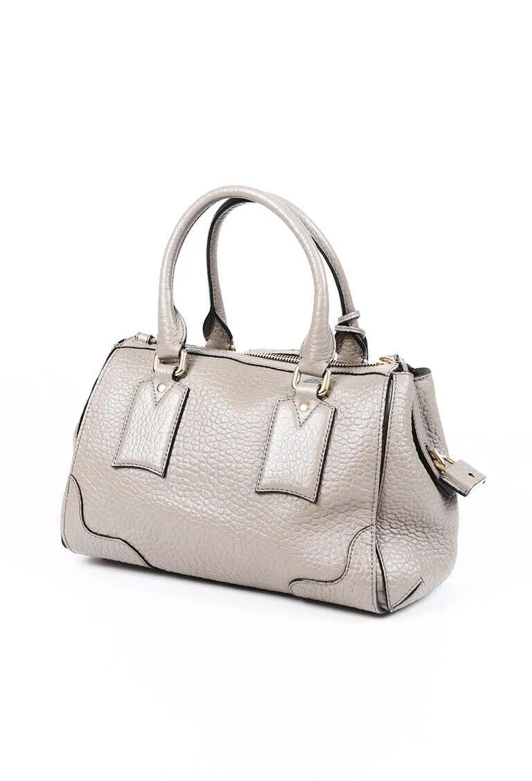 Burberry Padlock Leather Satchel Bag