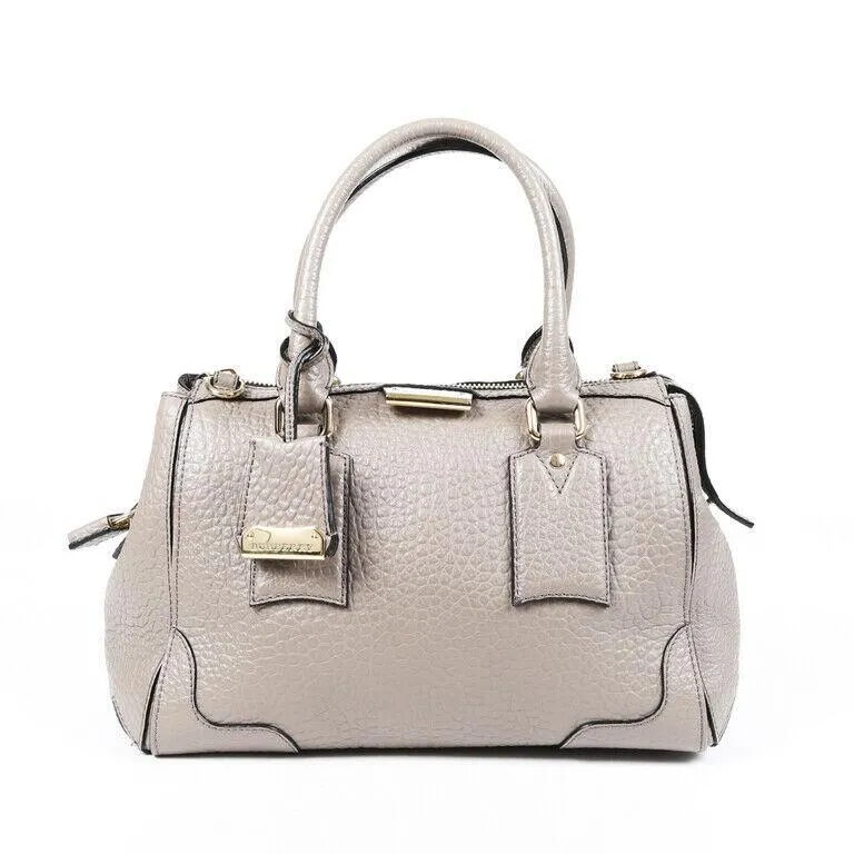 Burberry Padlock Leather Satchel Bag