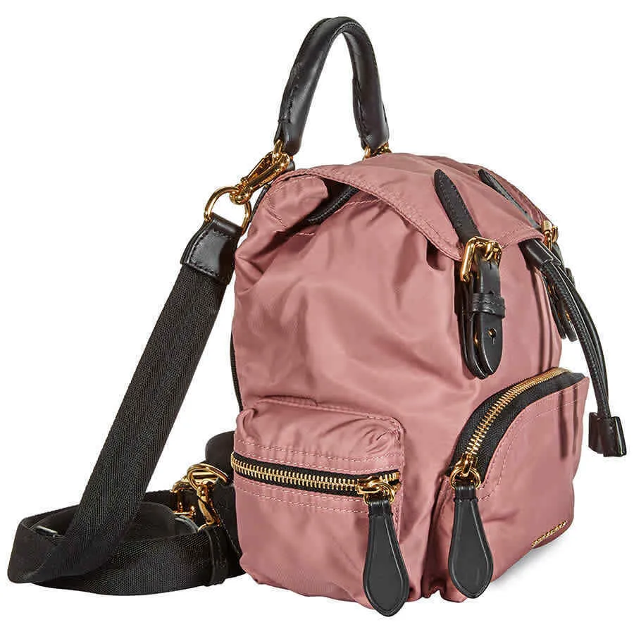 Burberry Small Crossbody Nylon Rucksack- Dark Pink 4075974