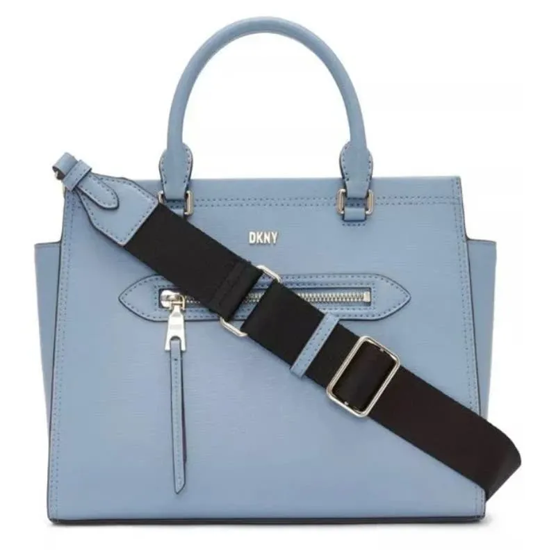 DKNY Chelsea Web Strap Shoulder Satchel Blue