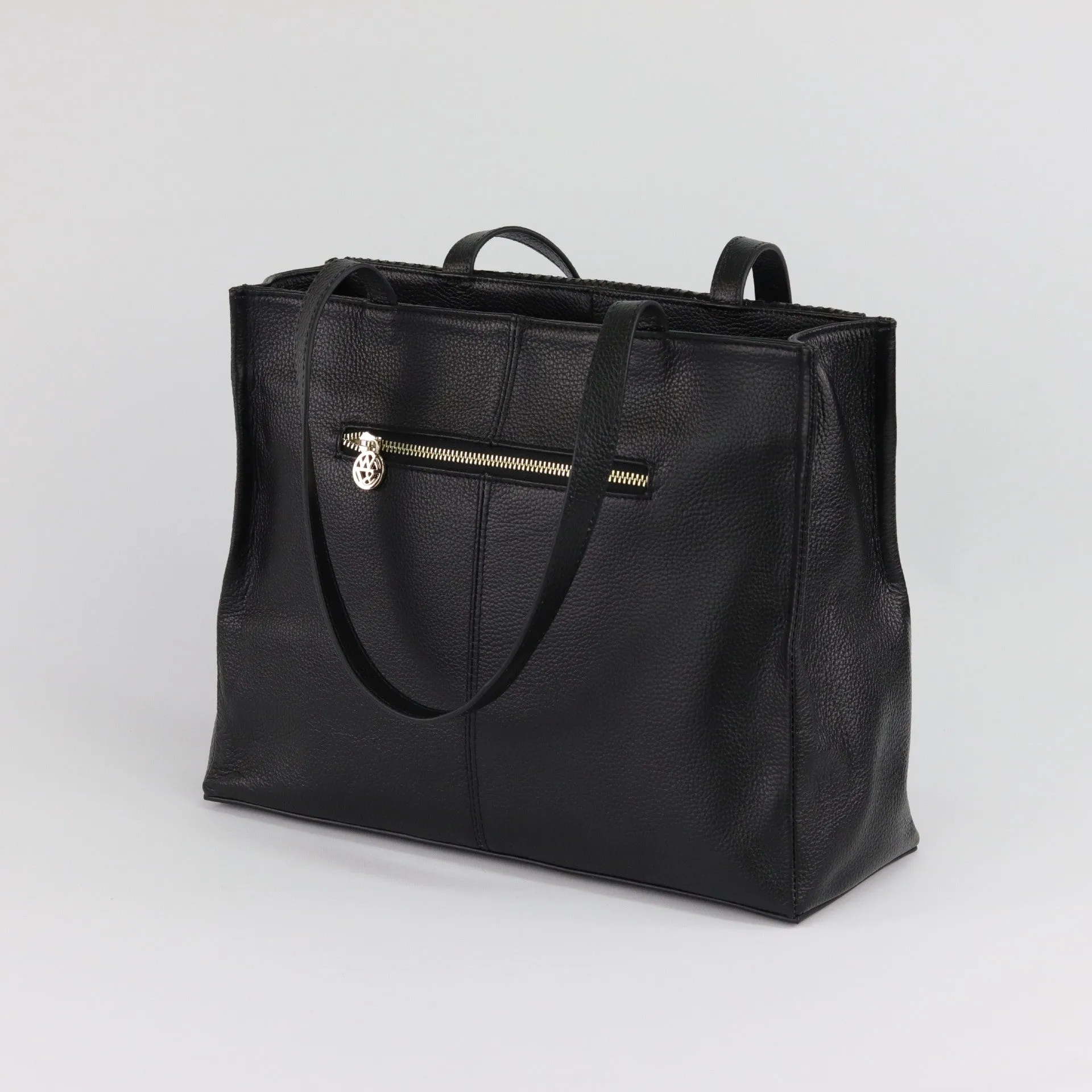 Eleanor leather and suede tote