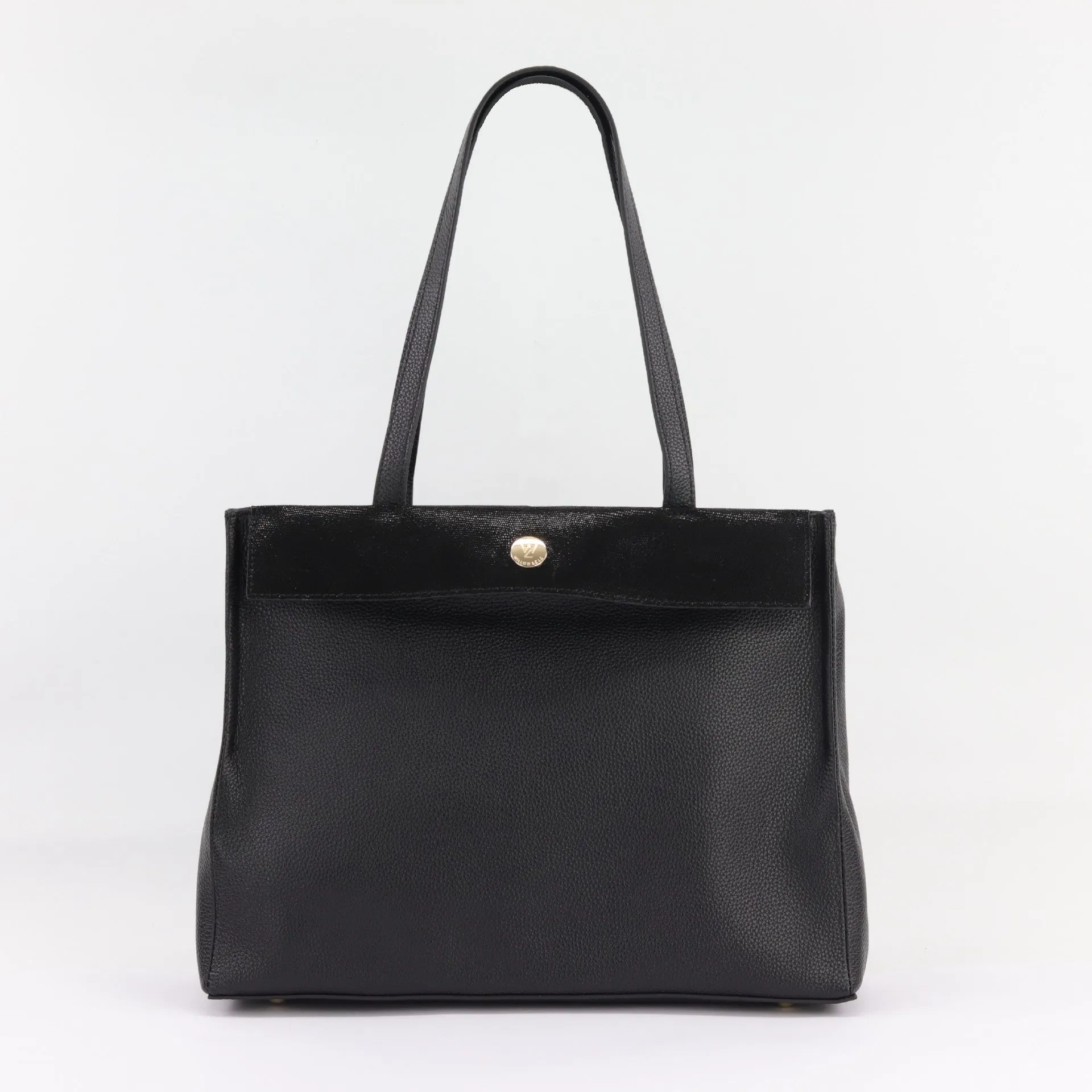 Eleanor leather and suede tote