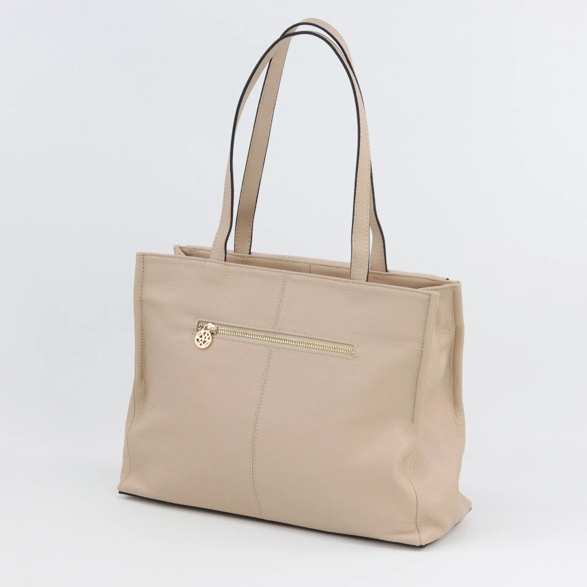 Eleanor leather and suede tote