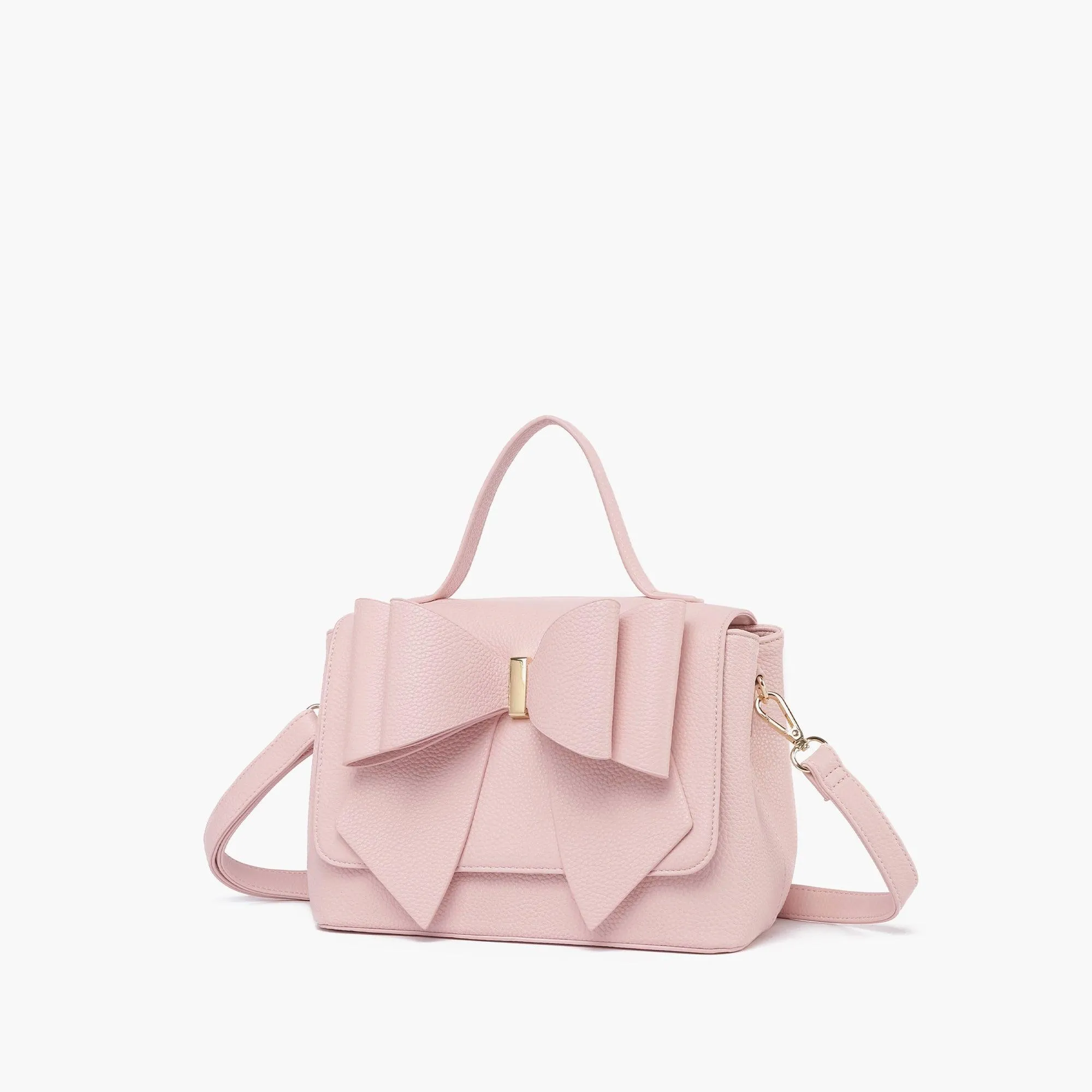 Eva Double Bow Crossbody Satchel Bag