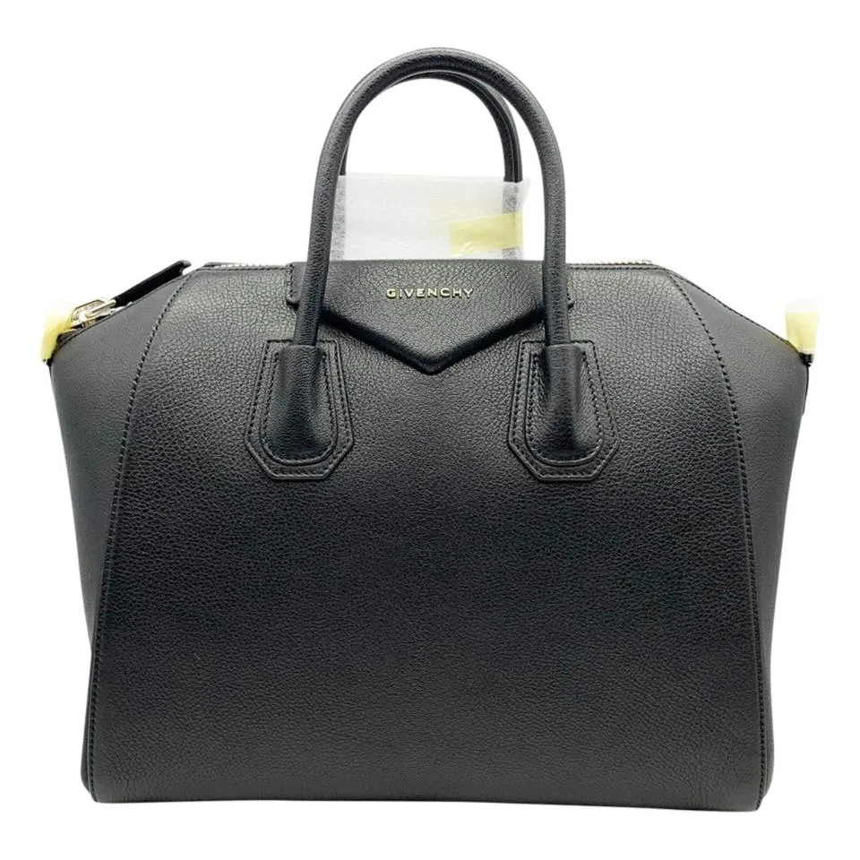 Givenchy Antigona Medium Sugar Black Leather Satchel