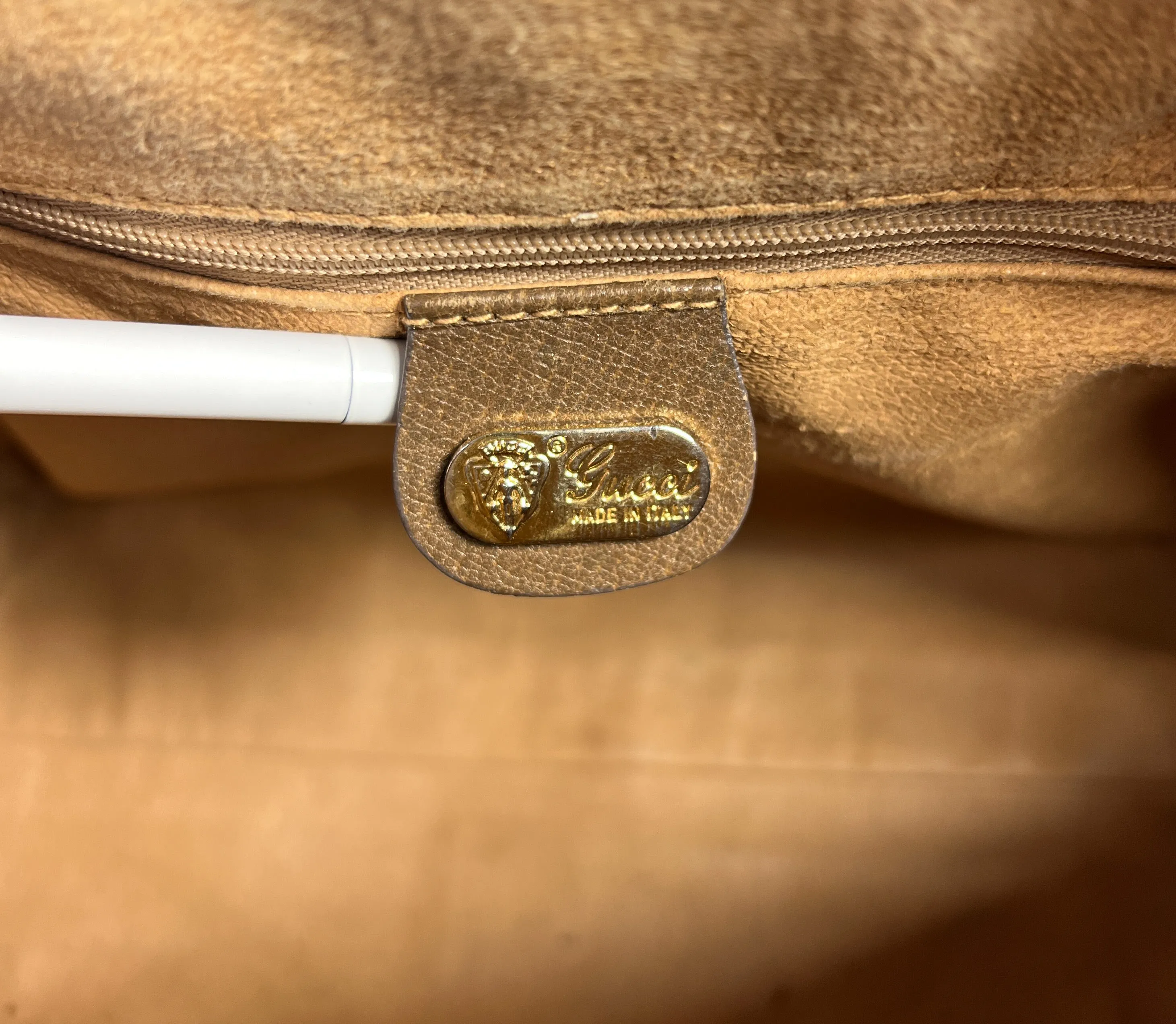 Gucci vintage G satchel