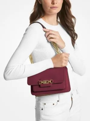 Heather Large Leather Shoulder Bag