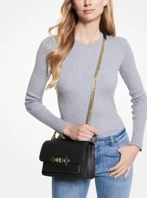 Heather Large Leather Shoulder Bag