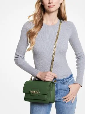 Heather Large Leather Shoulder Bag