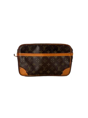 Louis Vuitton monogram vintage compiegne 28 clutch *pre 80s, pre date code*