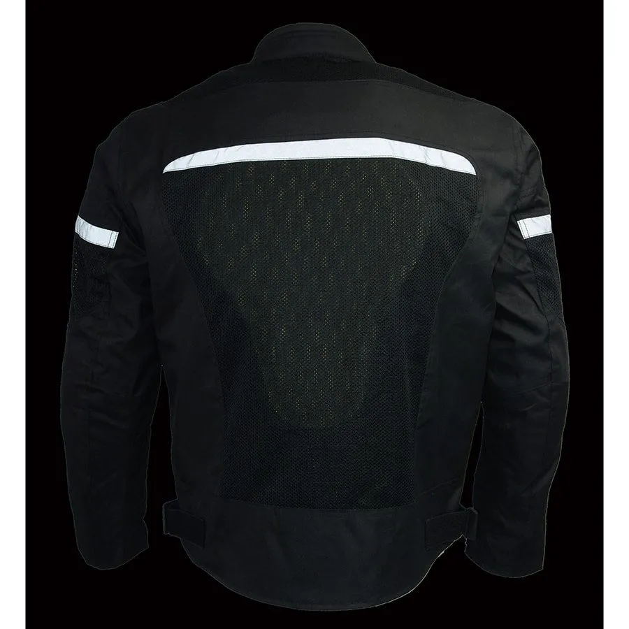 Men’s Mesh & Nylon Combo Racer Jacket