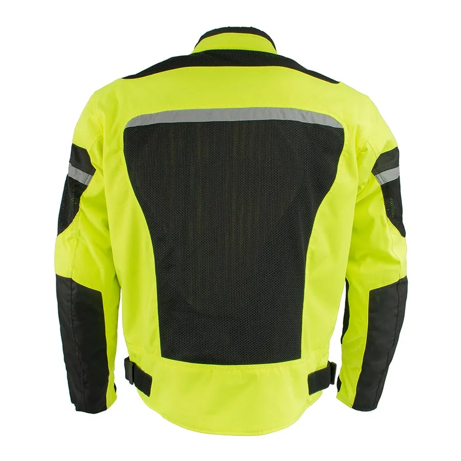 Men’s Mesh & Nylon Combo Racer Jacket