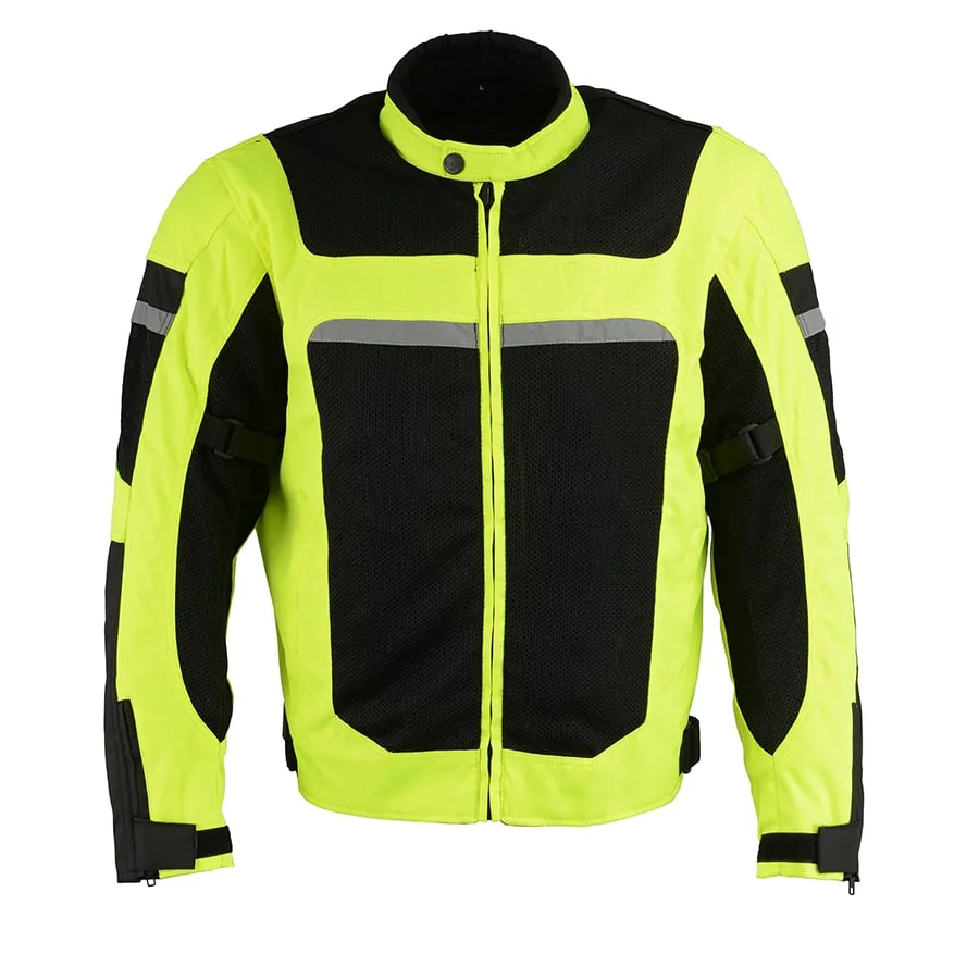 Men’s Mesh & Nylon Combo Racer Jacket