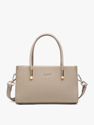 Monaco Gold Accent Satchel/Crossbody Bag