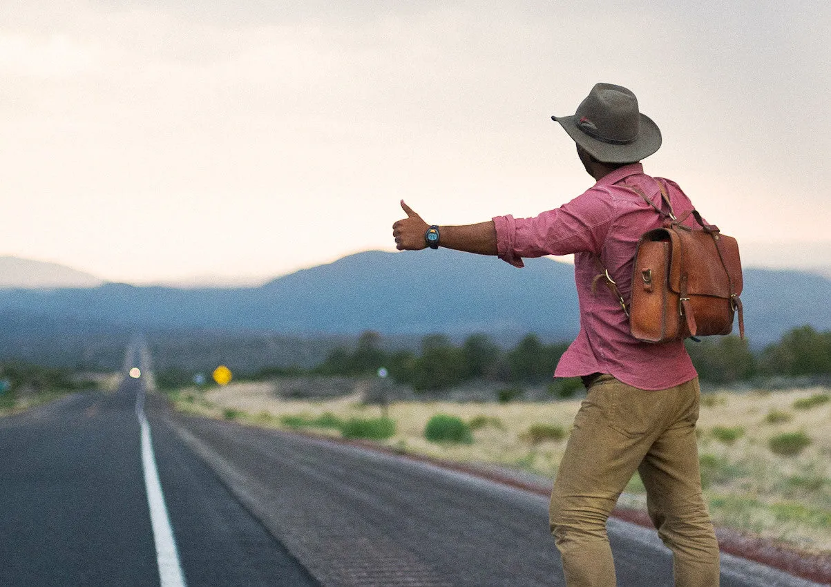 Porter Satchel // Medium Brown