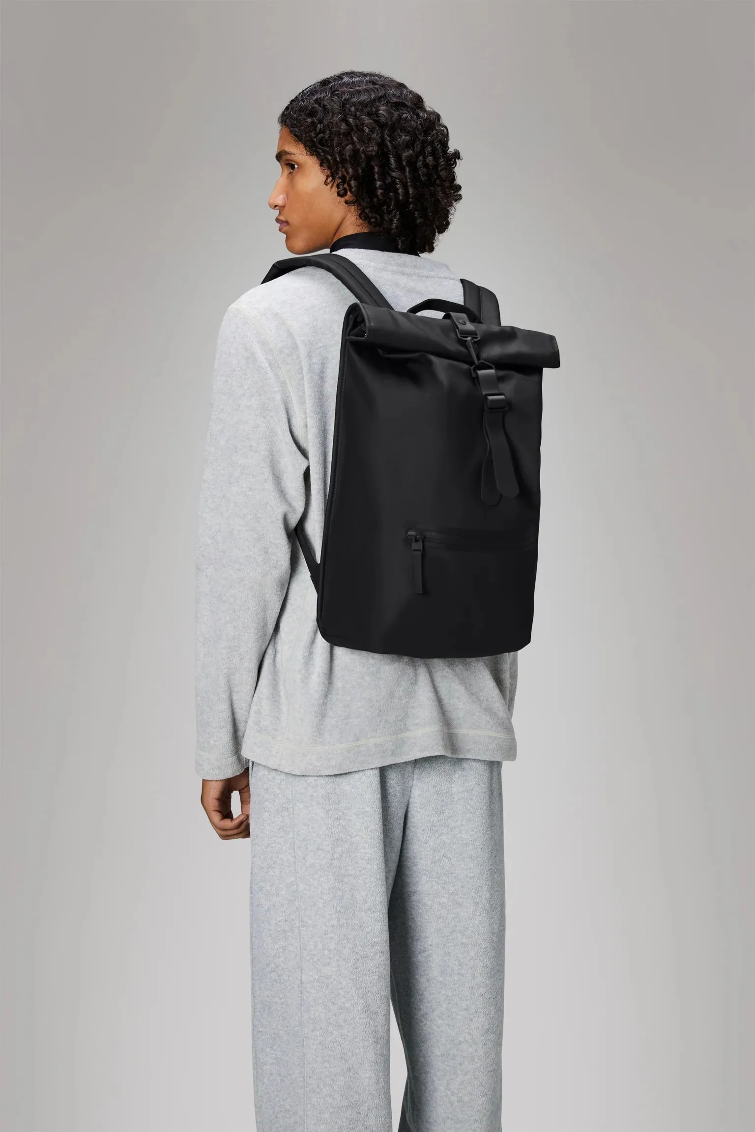 Rains Rolltop Rucksack W3 Black