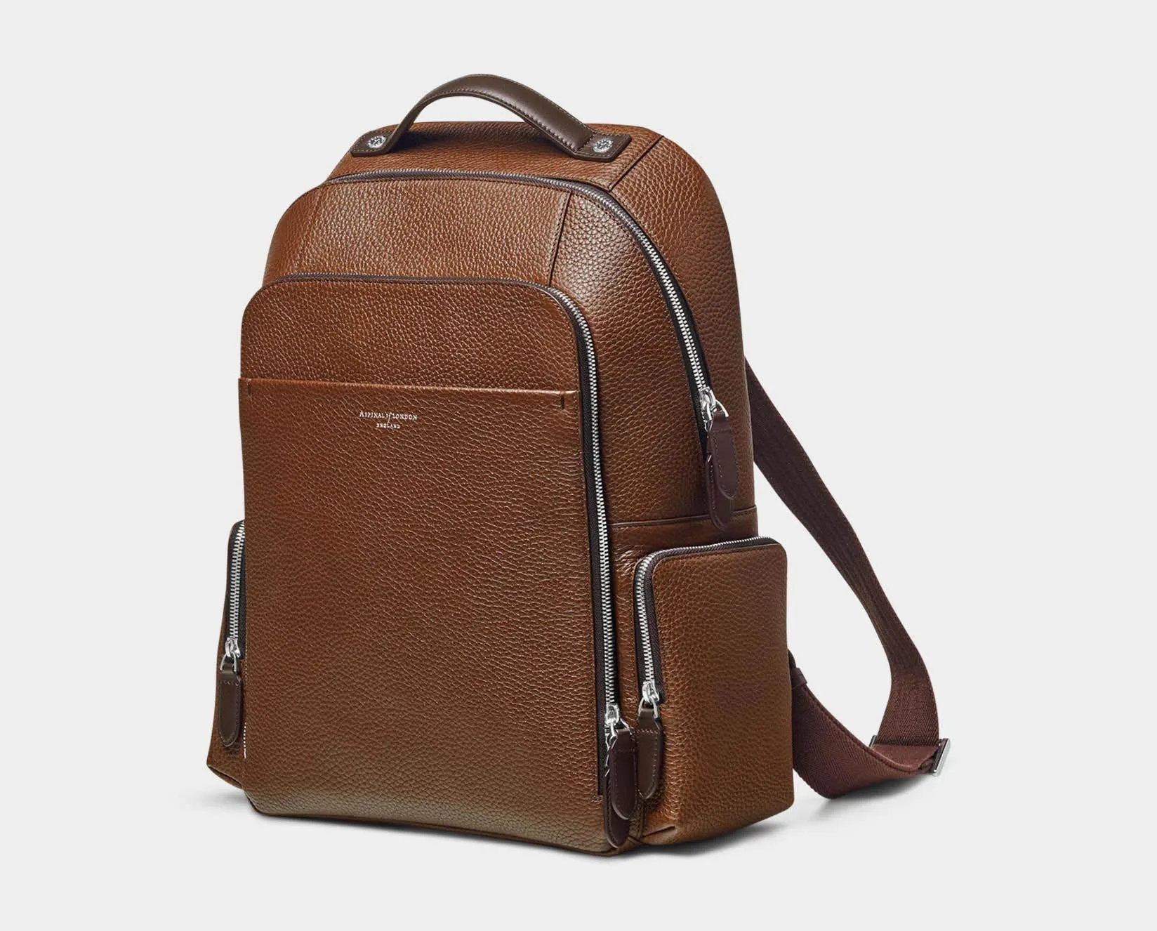 Reporter Zip Backpack - Tobacco Pebble