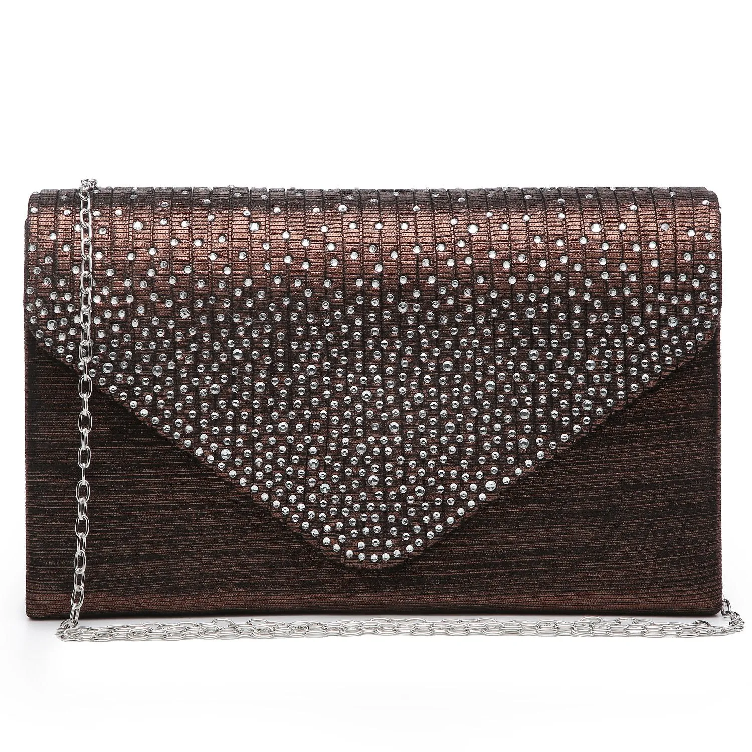 Rhinestone Envelope Evening Clutch