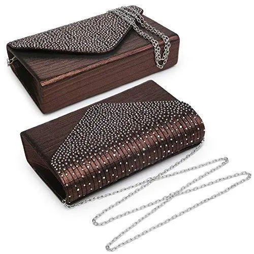 Rhinestone Envelope Evening Clutch