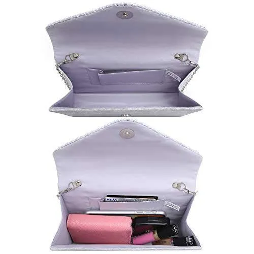 Rhinestone Envelope Evening Clutch