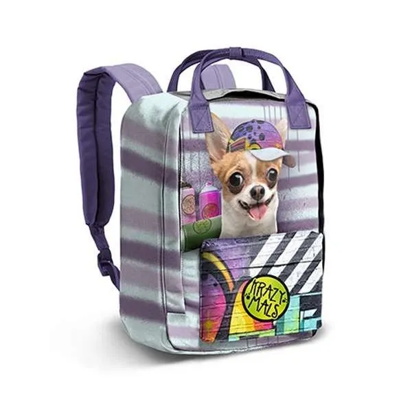 Rucksack Krazy Mals Dash Chihuahua (38 x 27 x 18 cm)