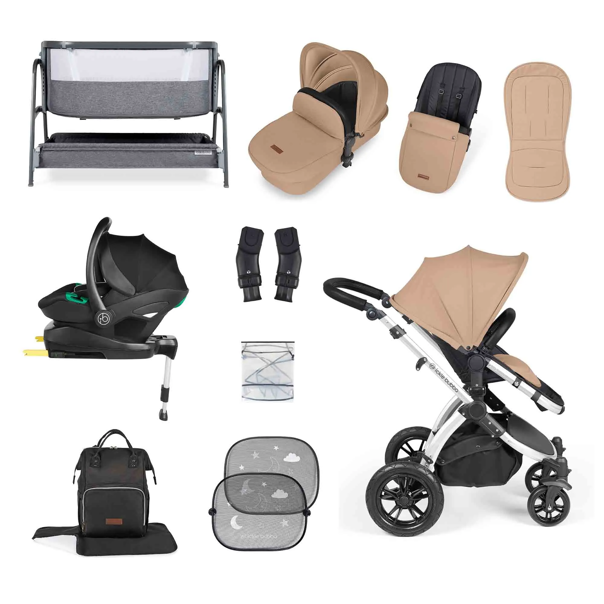 Stomp Luxe I-Size Travel System & Home 14 Piece Bundle