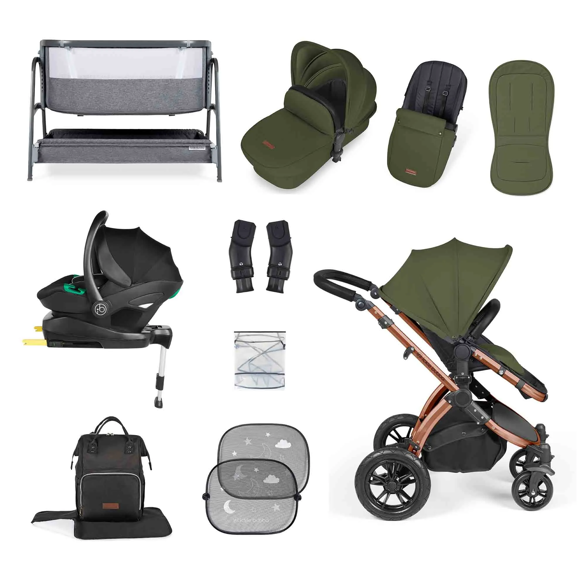 Stomp Luxe I-Size Travel System & Home 14 Piece Bundle