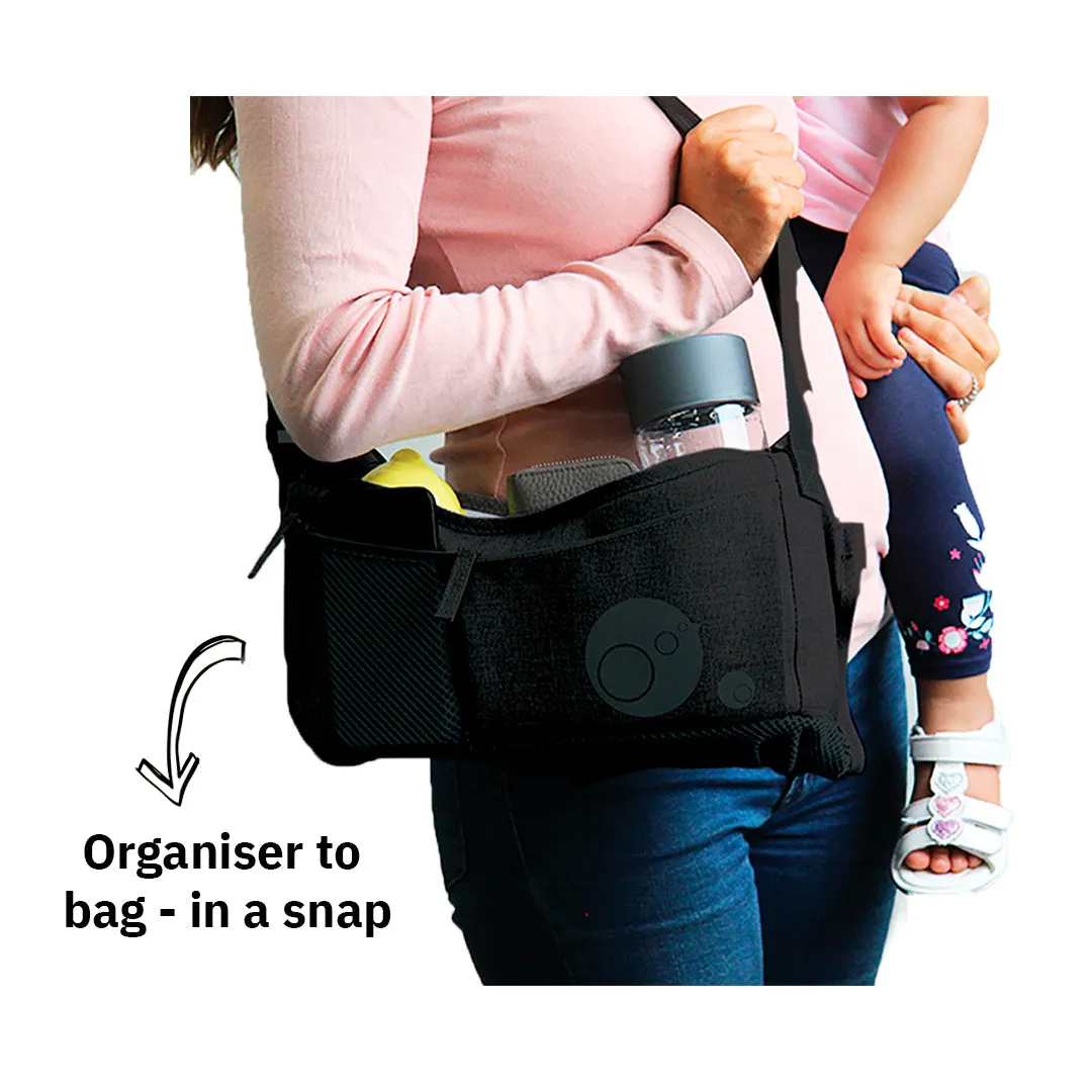 Stroller Organiser Black Mama Chic