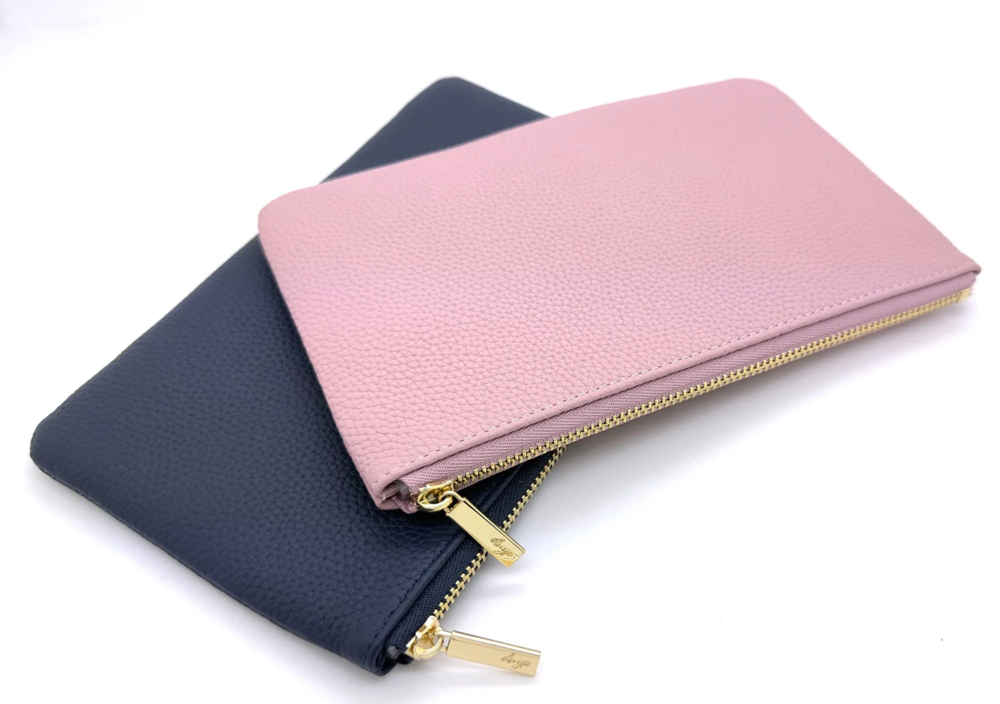 The "M" Case - Togo Leather Zipped Pouch