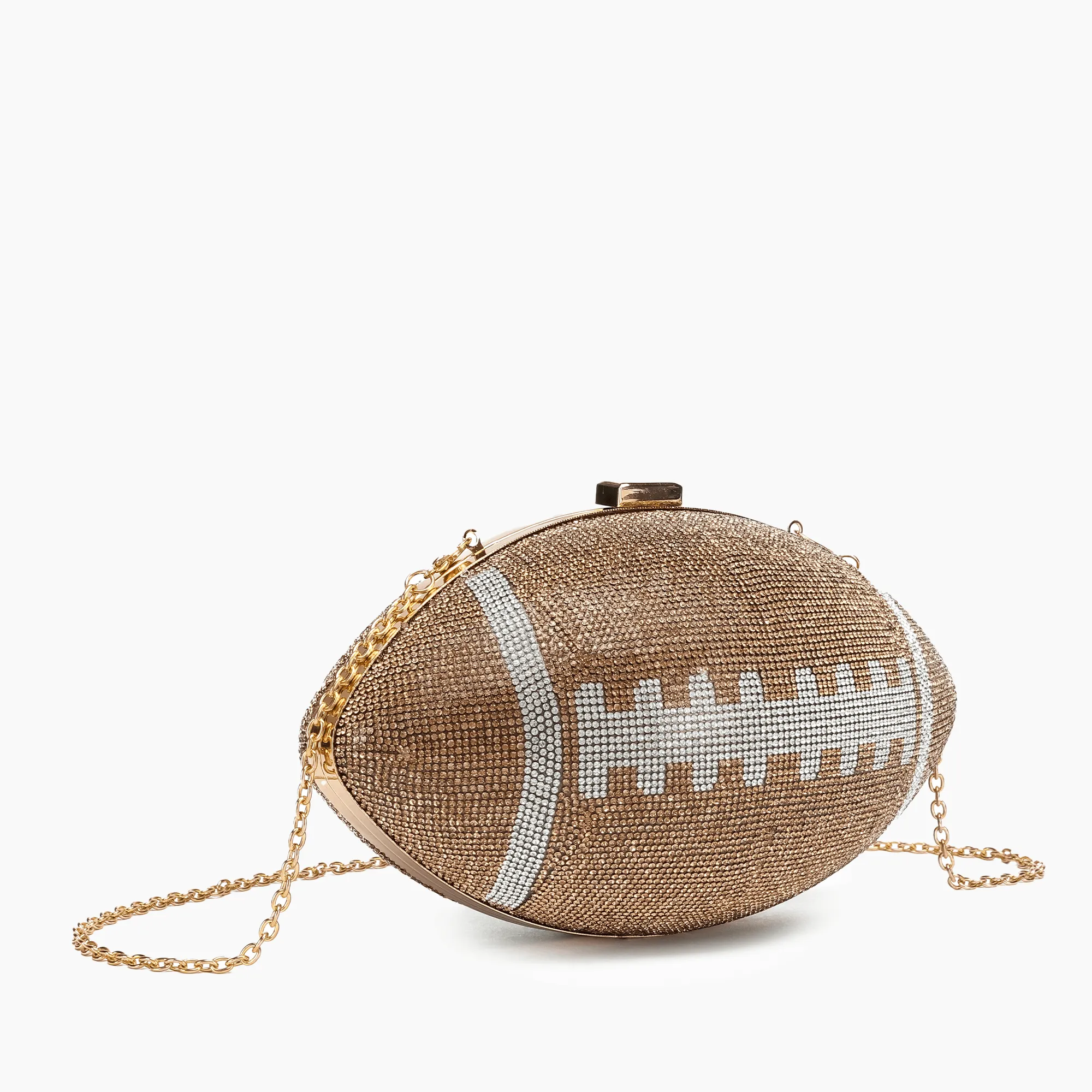 Touch Down Rhinestone Football Evening Crossbody