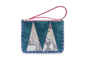 TURQ. VIVIAN FLAT POUCH