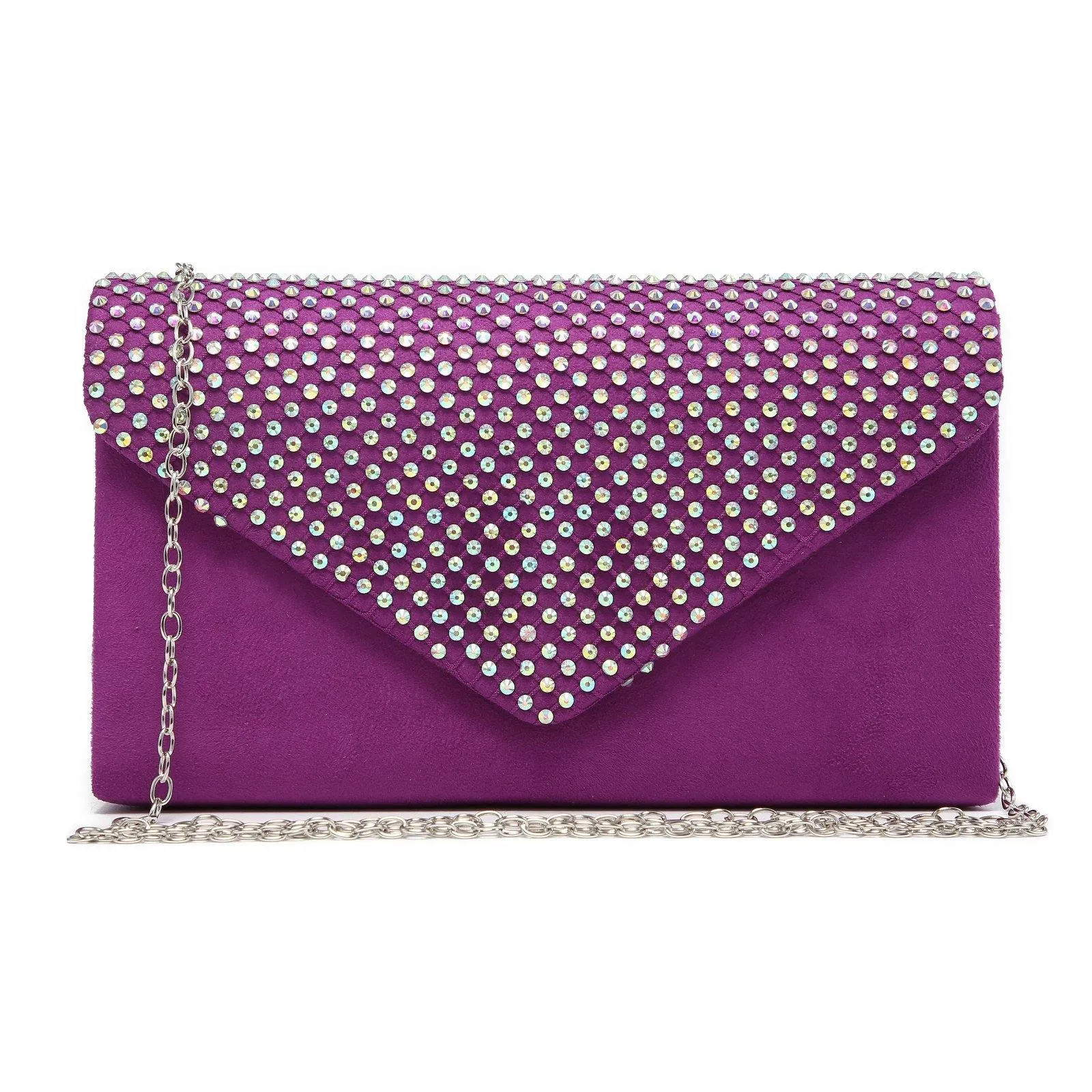 Women Colorful Rhinestone Cocktail Prom Evening Clutch Bags for Wedding Dasein