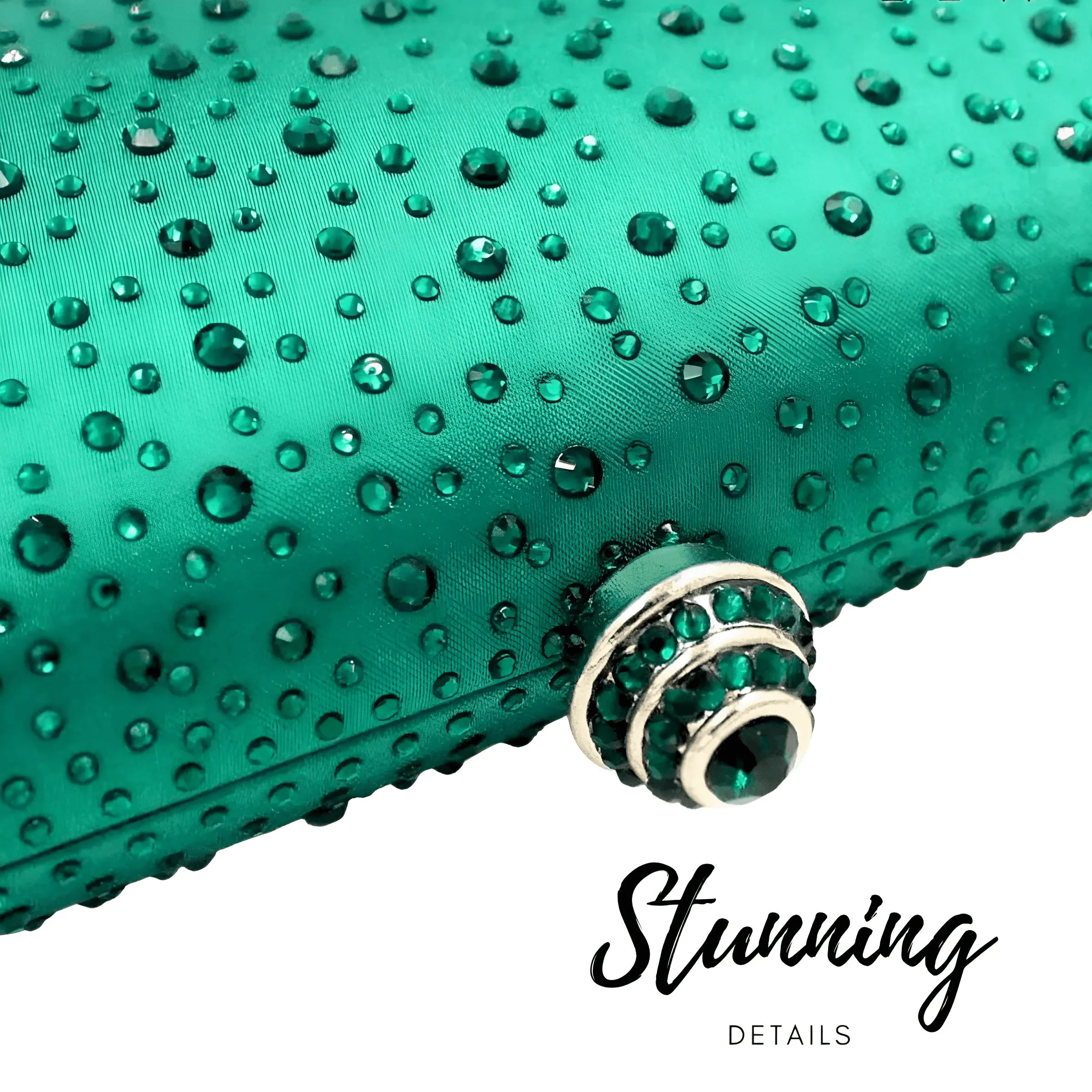 Women's Clutch With Rhinestones - In 9 Trending Colors!